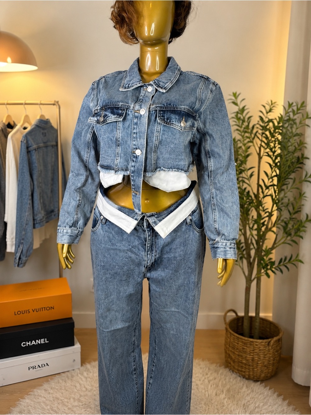 Fashion Nova Light Blue Straight Leg Jeans